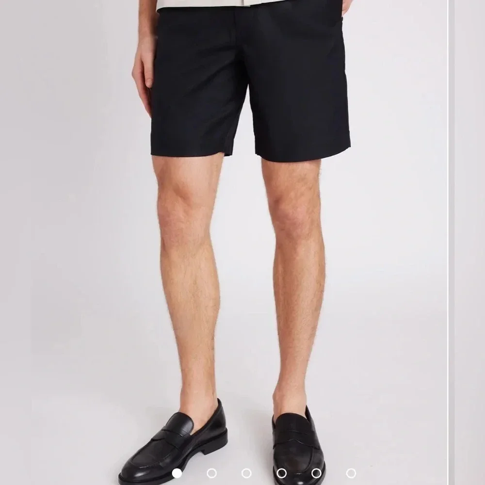 Kit Ace Mens NWT Navigator Essential Shorts Size 34 8in Inseam Black - Slim Fit